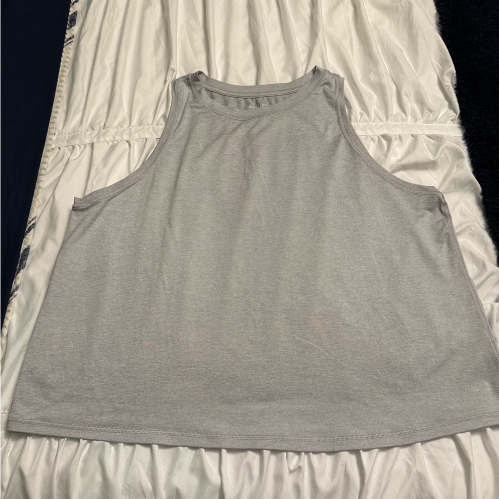 Athleta Light Gray Muscle Tee